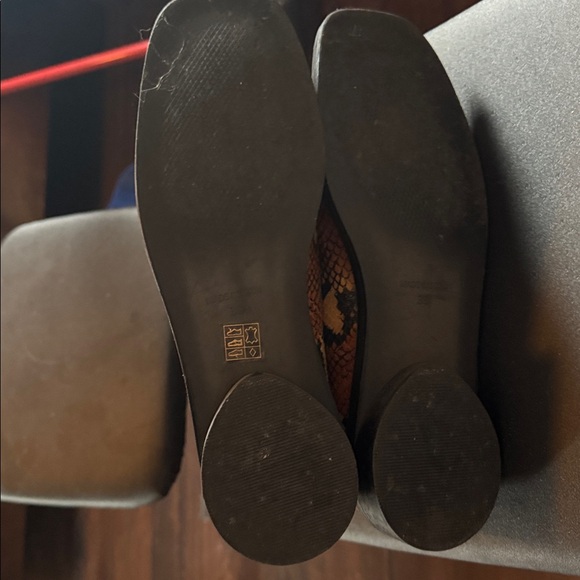 Snakeskin Ankle L’intervalle leather flat Boots 39 8.5 9 - Picture 5 of 5